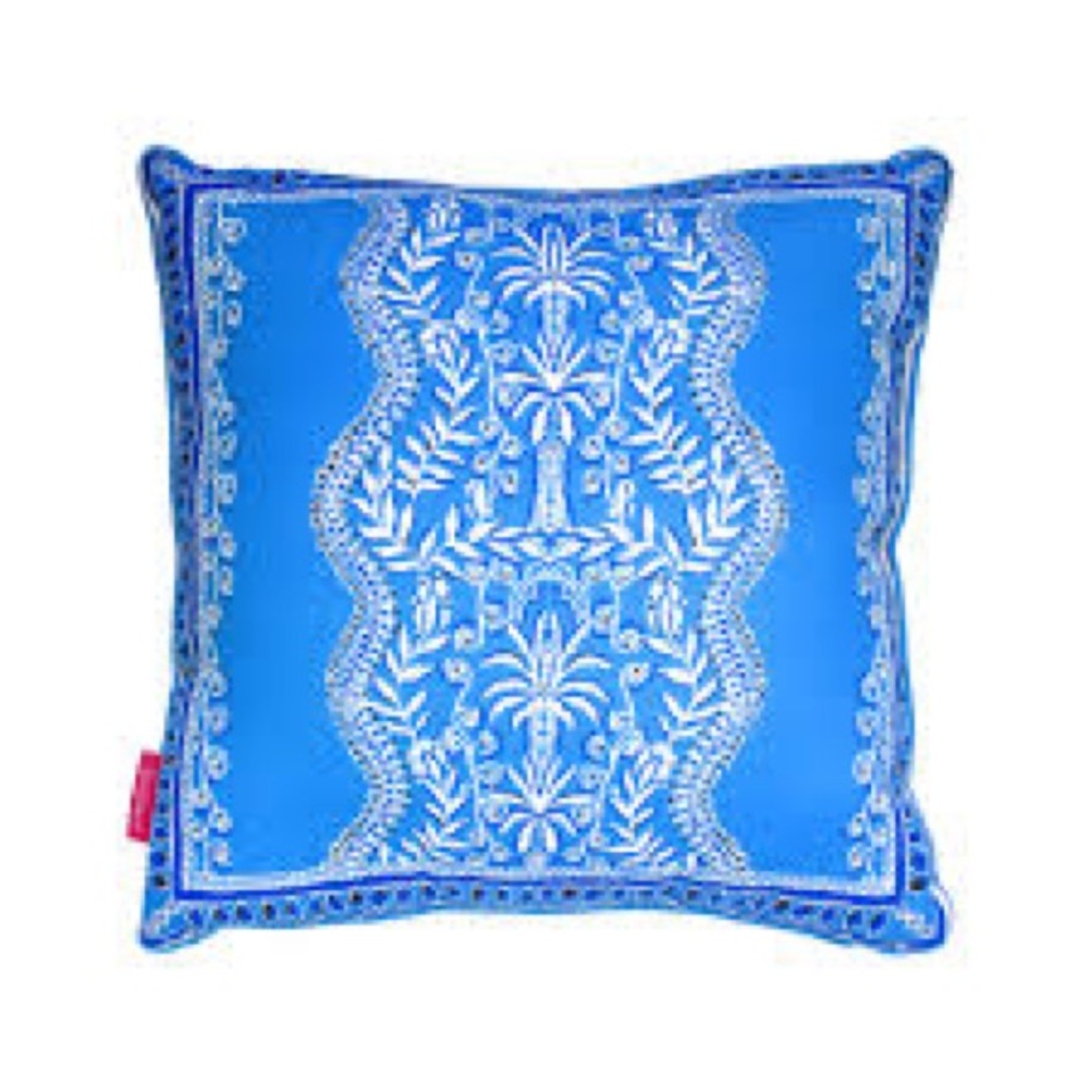NWT Lilly Pulitzer Blue and White Pillow